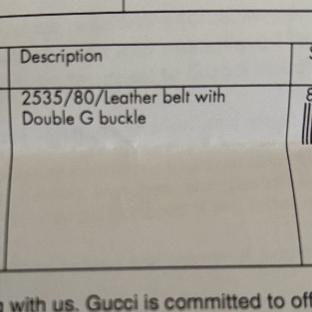 Gucci Double G thin brown belt sz80 - Picture 6 of 7